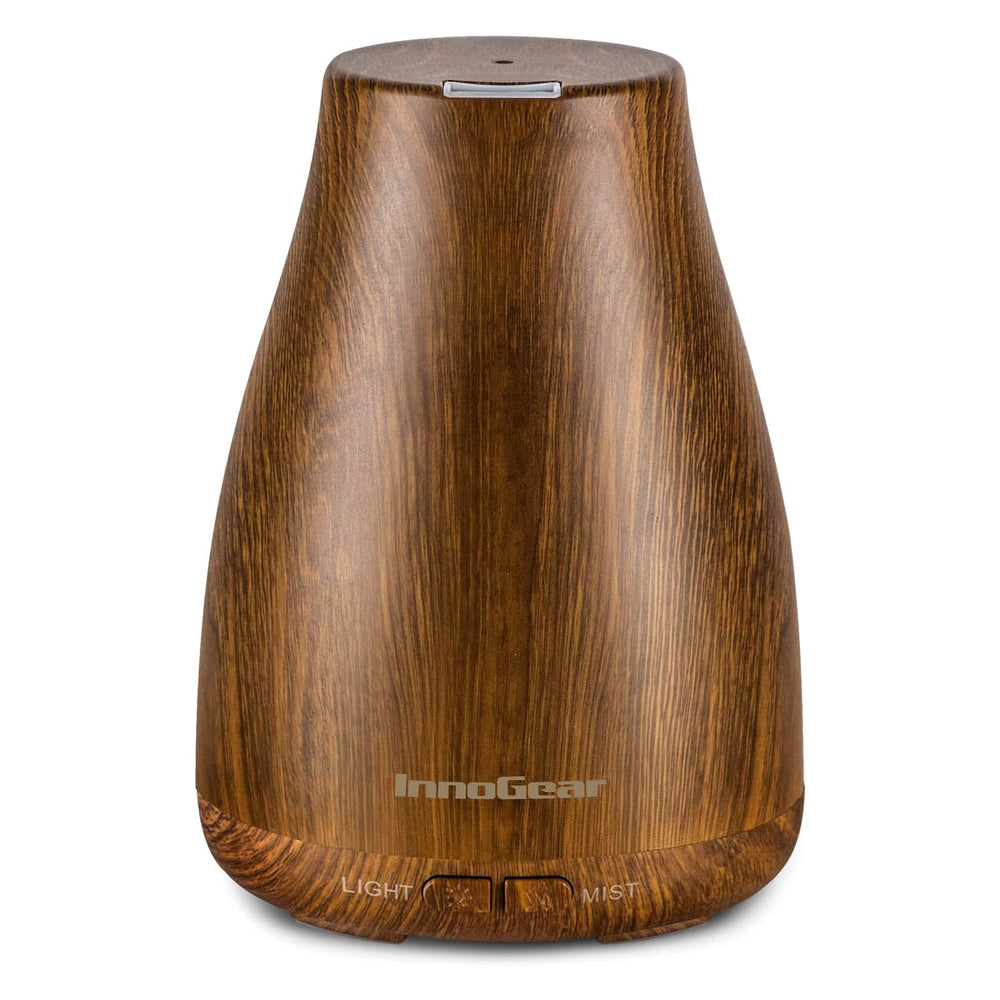 InnoGear difusor bronze vista frontal mostrando diseño compacto y elegante