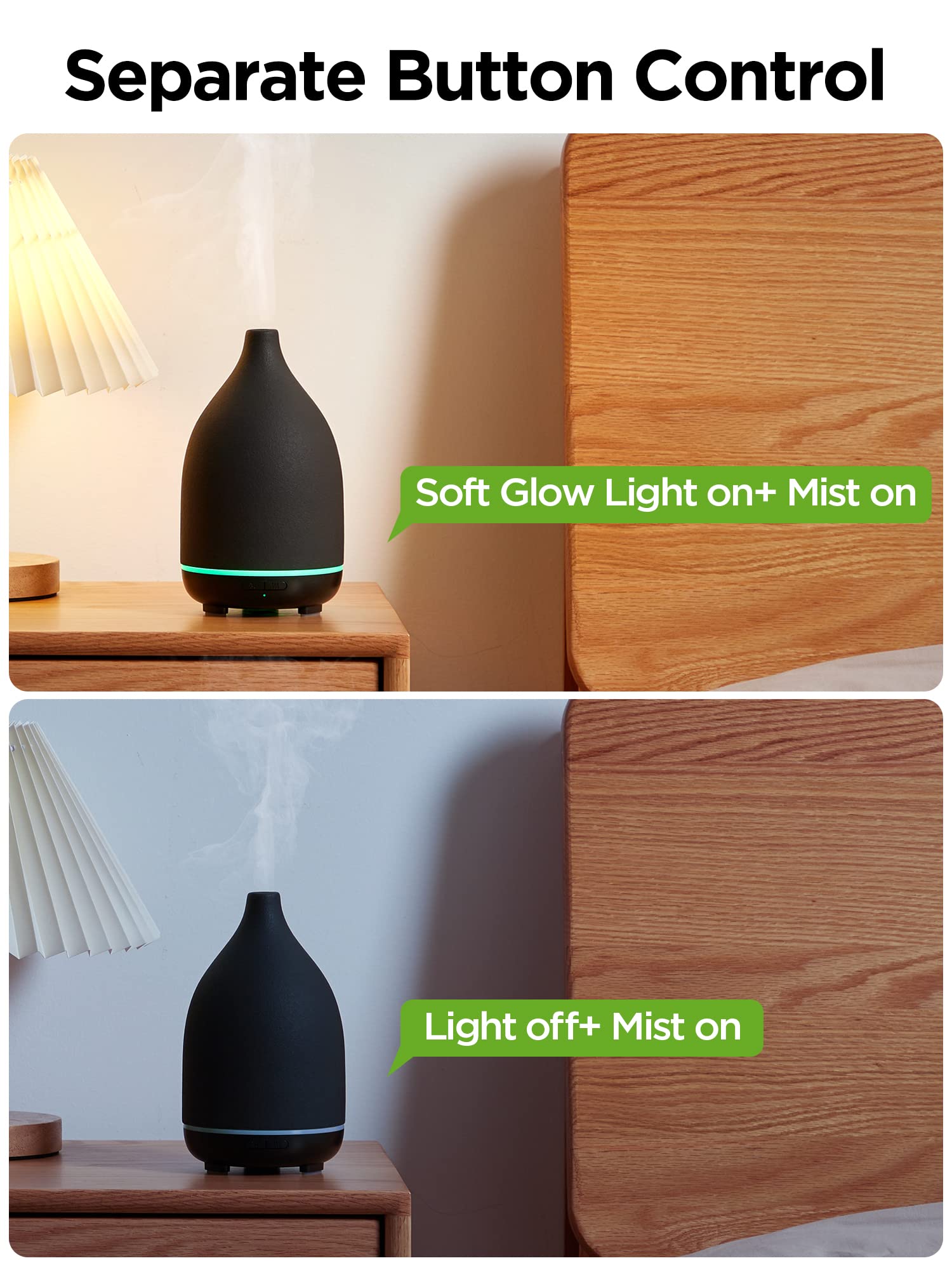 InnoGear difusor emitiendo niebla, crea ambiente relajante