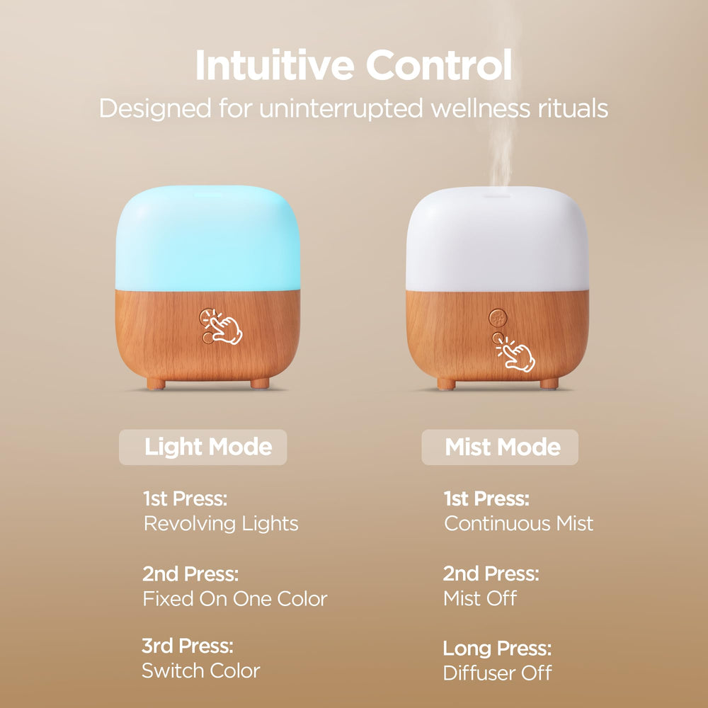 InnoGear comparativa de tamaño con manos para mostrar su escala portátil