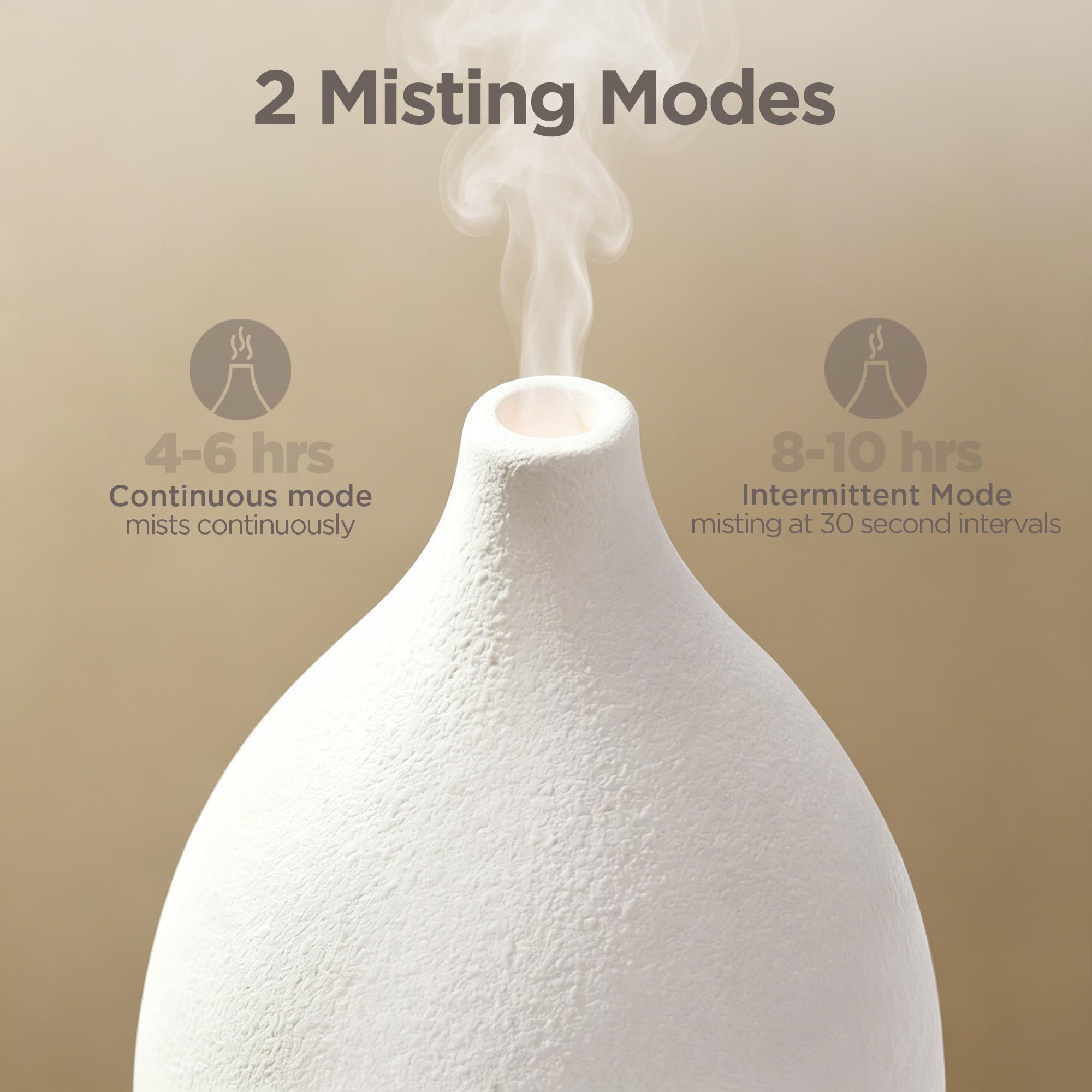 InnoGear difusor emitiendo niebla continua para ambiente aromático y relajante
