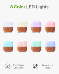 InnoGear iluminación LED de 8 colores creando ambiente relajante