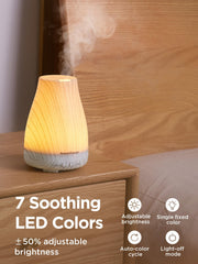 InnoGear luz LED siete colores mostrando opciones de ambiente personalizable