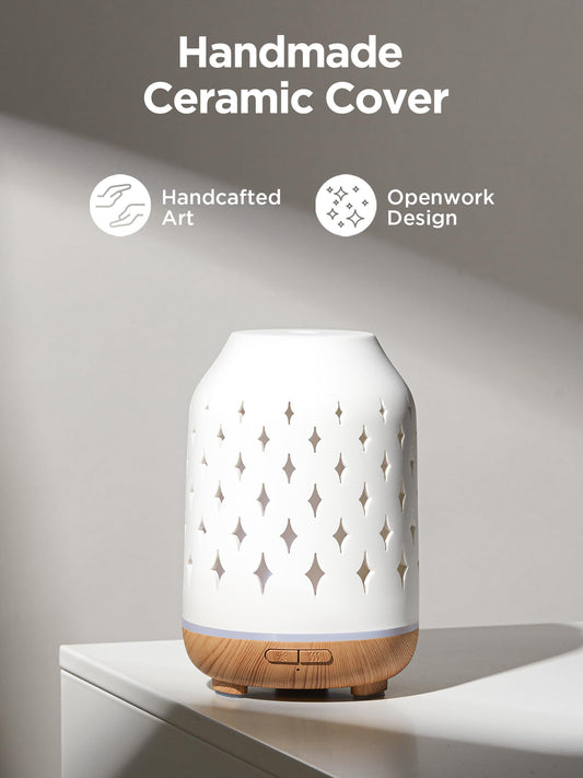InnoGear tapa cerámica con grabados de estrellas que realza la decoración
