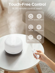InnoGear en uso en salón mostrando ambiente relajante y humidificación