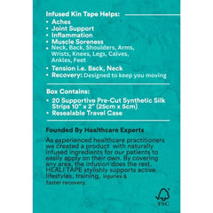 Innovations by Heali closeup del marcado mentol y magnesio indicando frescor