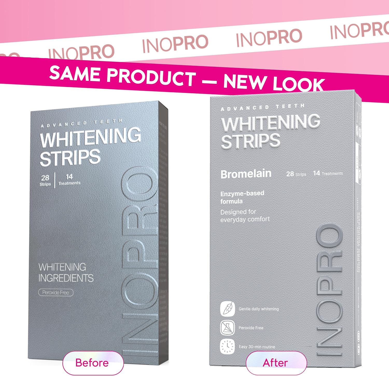 INOPRO primer plano de tira transparente que evidencia textura suave y adherencia
