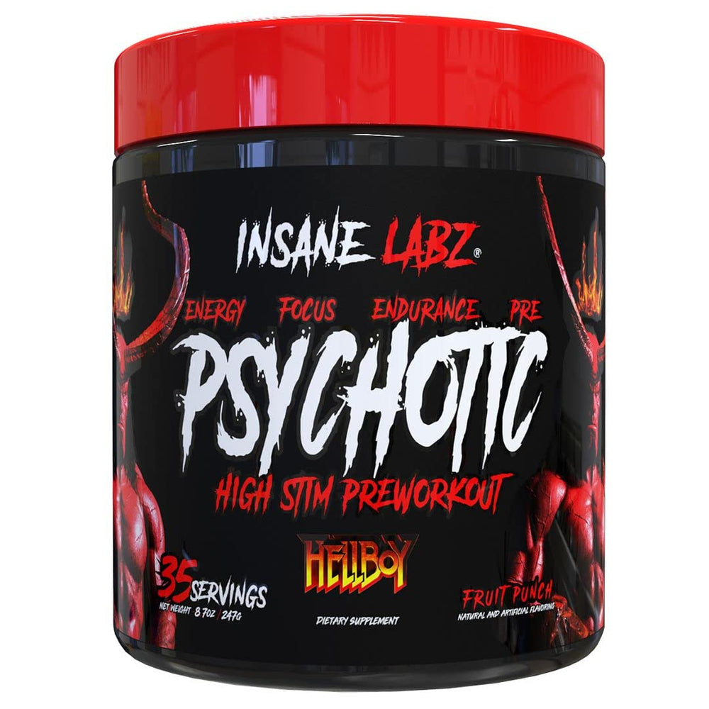Insane Labz Hellboy envase frontal mostrando marca y sabor Fruit Punch, ideal para elegir producto
