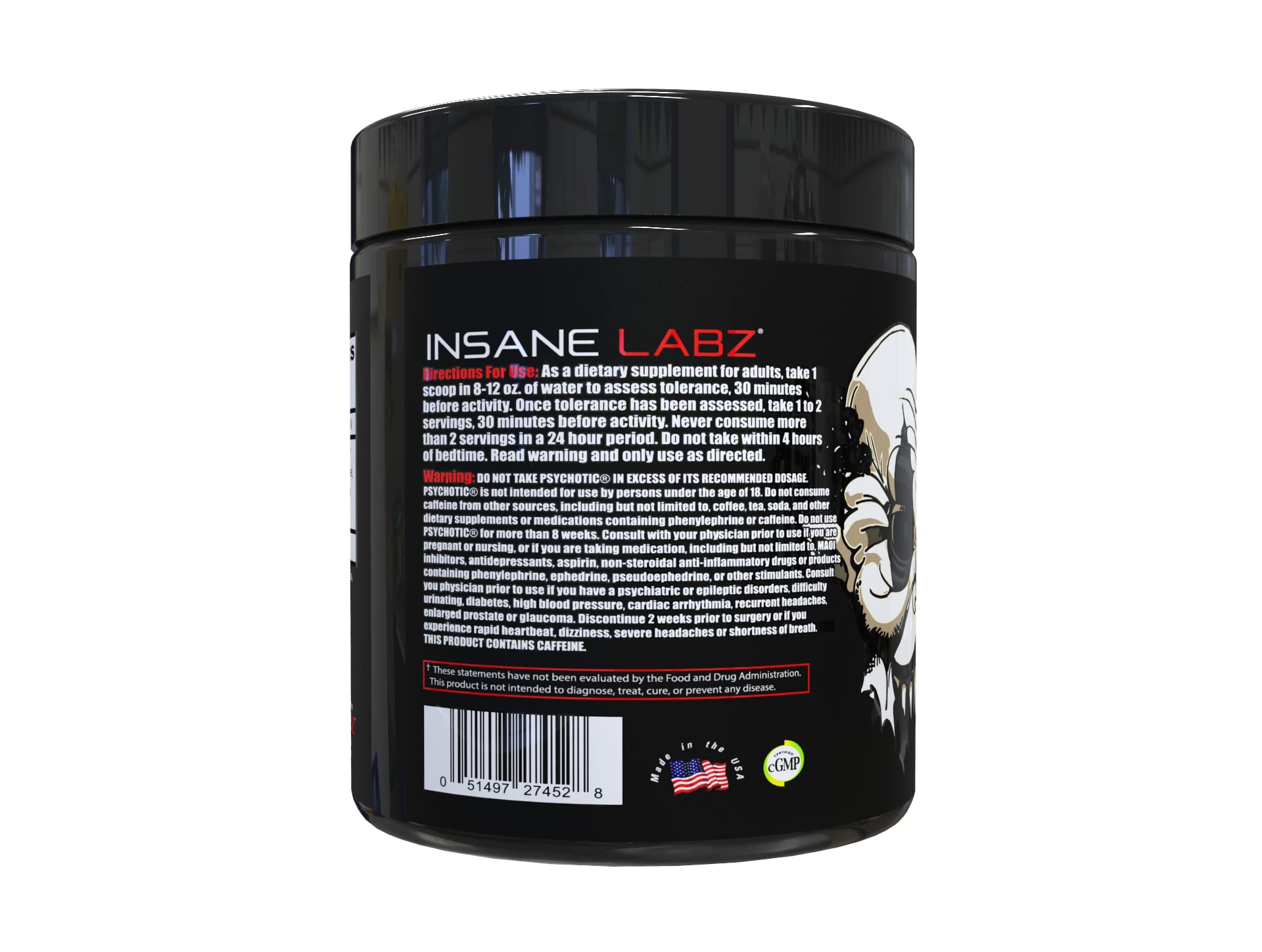 Insane Labz polvo color vibrante mostrando textura y solubilidad beneficiosa