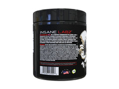 Insane Labz polvo color vibrante mostrando textura y solubilidad beneficiosa