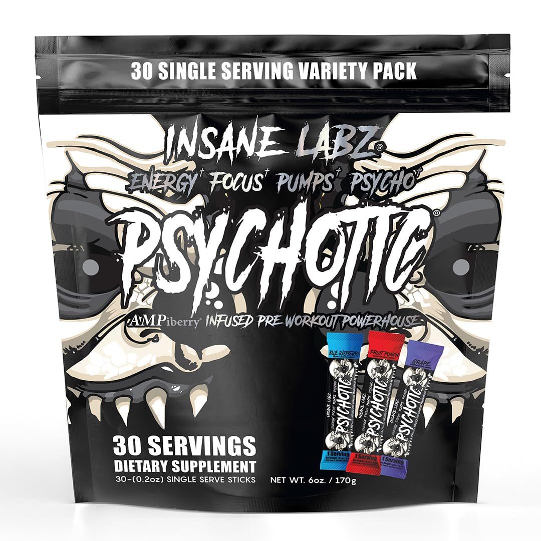 Insane Labz frasco Psychotic Black vista frontal con etiqueta clara