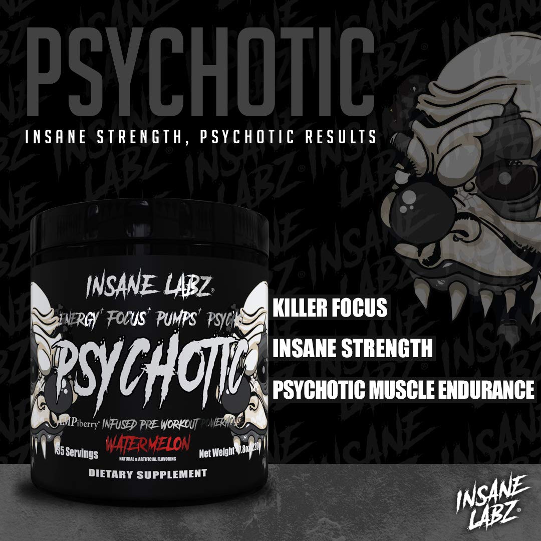 Insane Labz etiqueta con ingredientes destacando beneficios activos