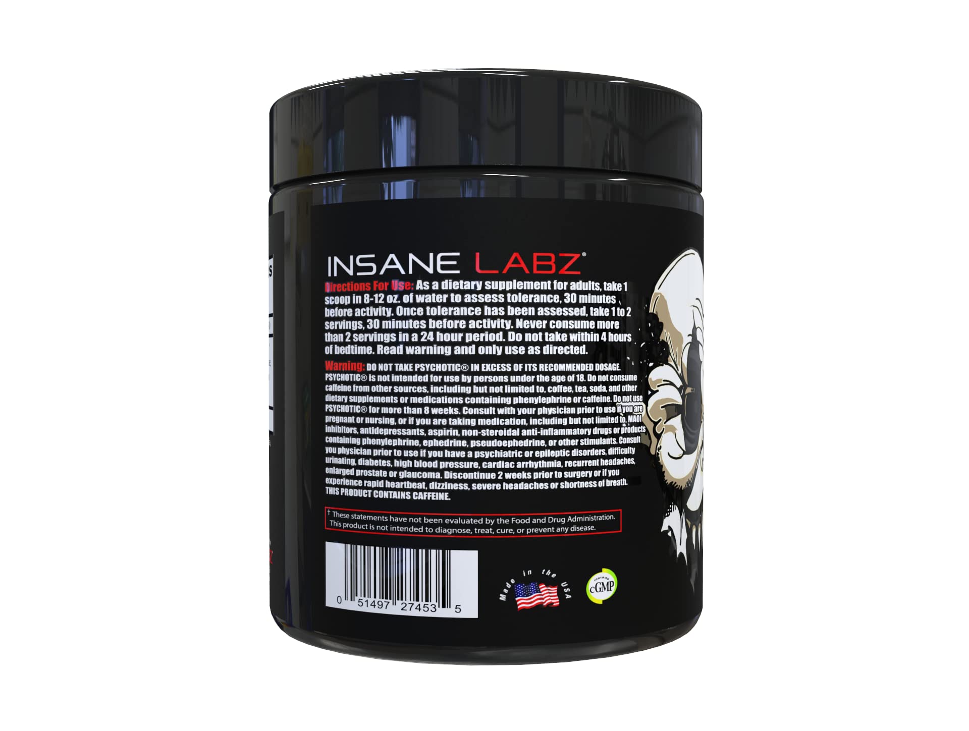Insane Labz textura del polvo azul detalle para mezcla homogénea