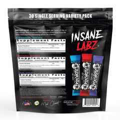 Insane Labz polvo Psychotic Black textura fina para disolución rápida