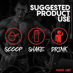 Insane Labz cuchara con Psychotic Gold sabor Gummy Candy lista para dosificar