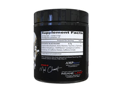 Insane Labz bebida preparada en vaso lista para entrenar con energía sostenida