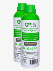 Insect Shield aerosol frontal mostrando empaque y beneficios visibles