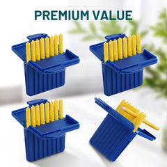 Inspack caja abierta con packs organizados, almacenamiento ordenado