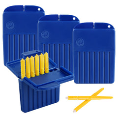 Inspack envase frontal mostrando 4 paquetes y 32 tapones, protección práctica