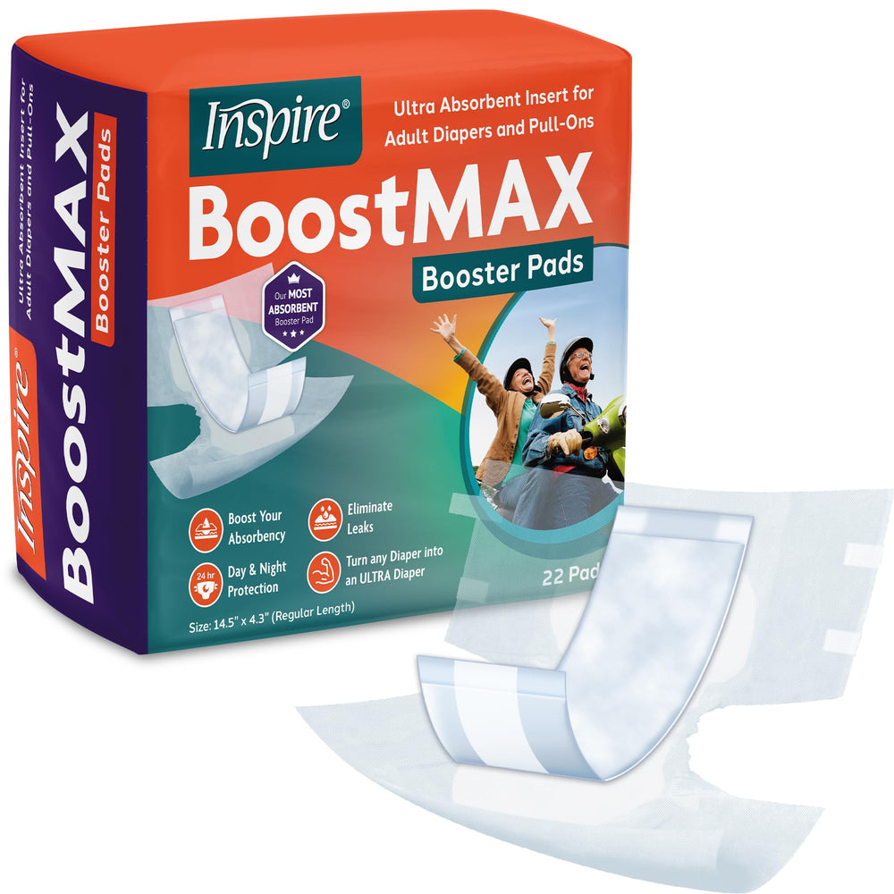 Inspire empaque frontal mostrando 22 unidades y beneficio de alta absorción