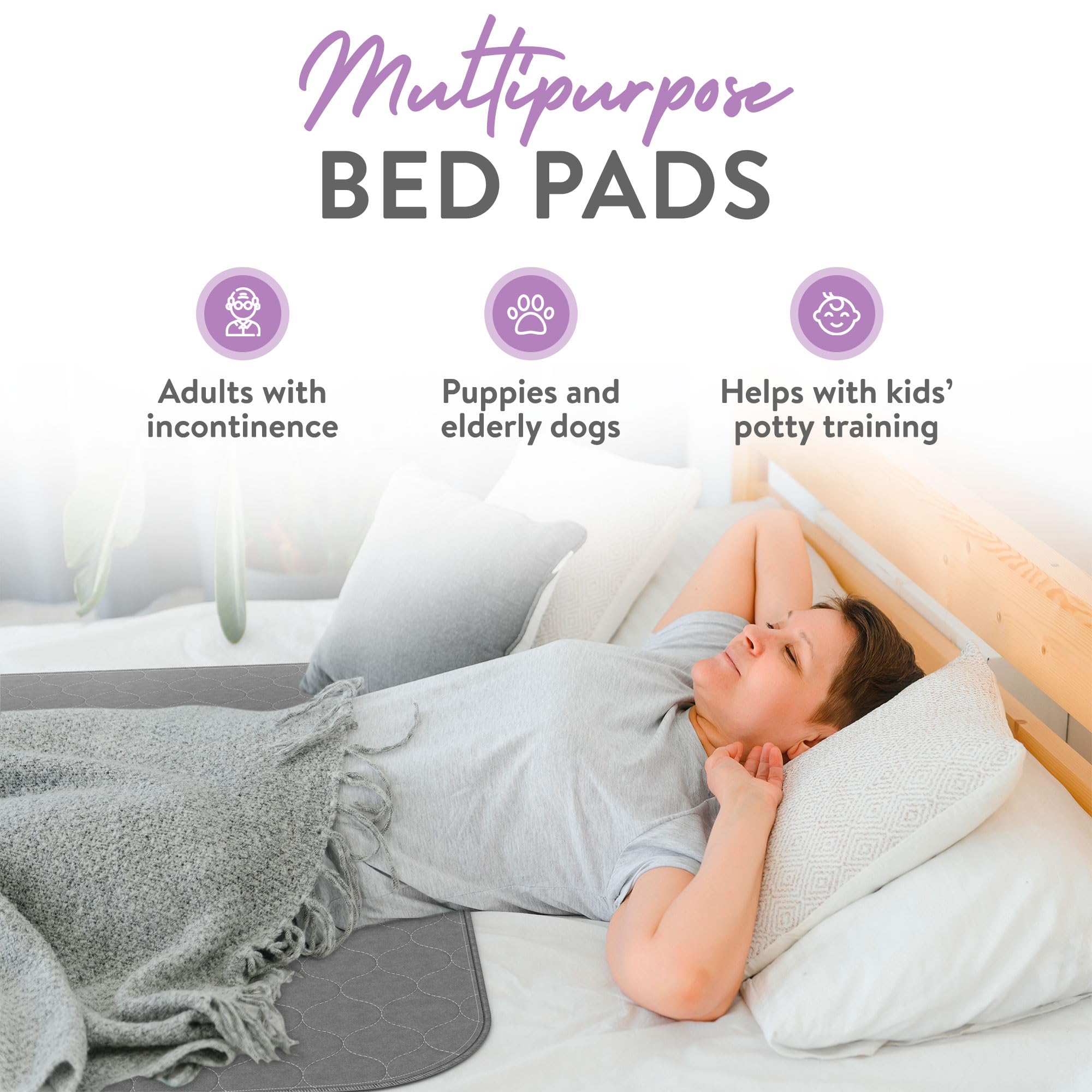 Inspire protector en cama de adulto evitando manchas y manteniendo la ropa de cama