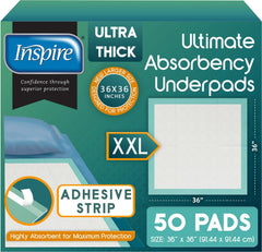 Inspire paquete frontal mostrando 50 almohadillas para protección inmediata