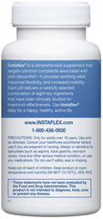 Etiqueta nutricional de Instaflex mostrando ingredientes clave y dosificación