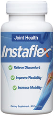 Instaflex frasco frontal mostrando la presentación y beneficio de apoyo articular