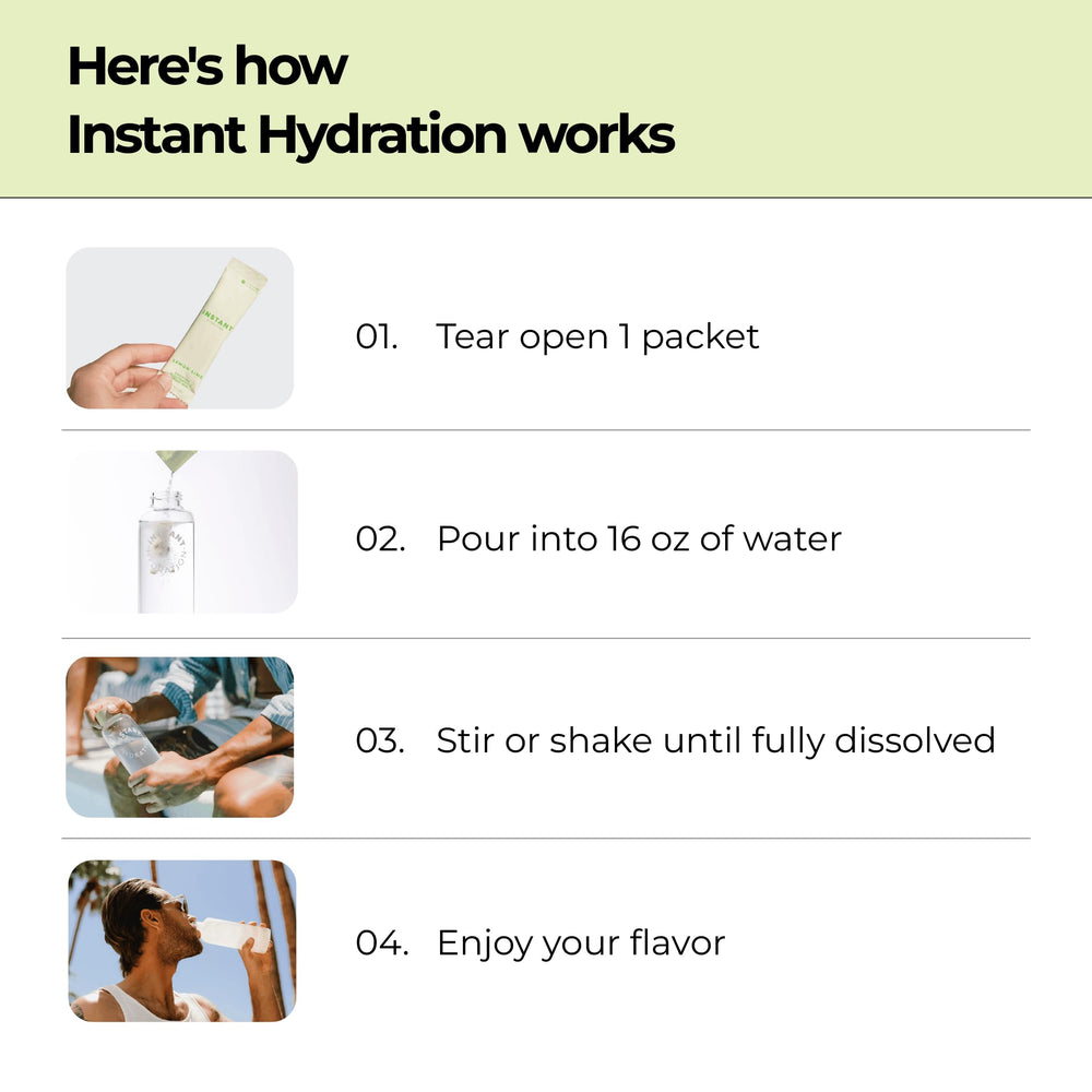 Instant Hydration cucharada mostrando textura fina y mezcla fácil