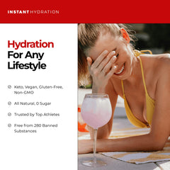 Instant Hydration detalle de sel gris en salero, minerales traza naturales