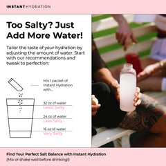 Instant Hydration vaso con bebida sandía disuelta, refresco sin azúcar listo