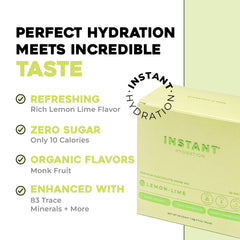 Instant Hydration polvo en primer plano mostrando textura fina y mezcla