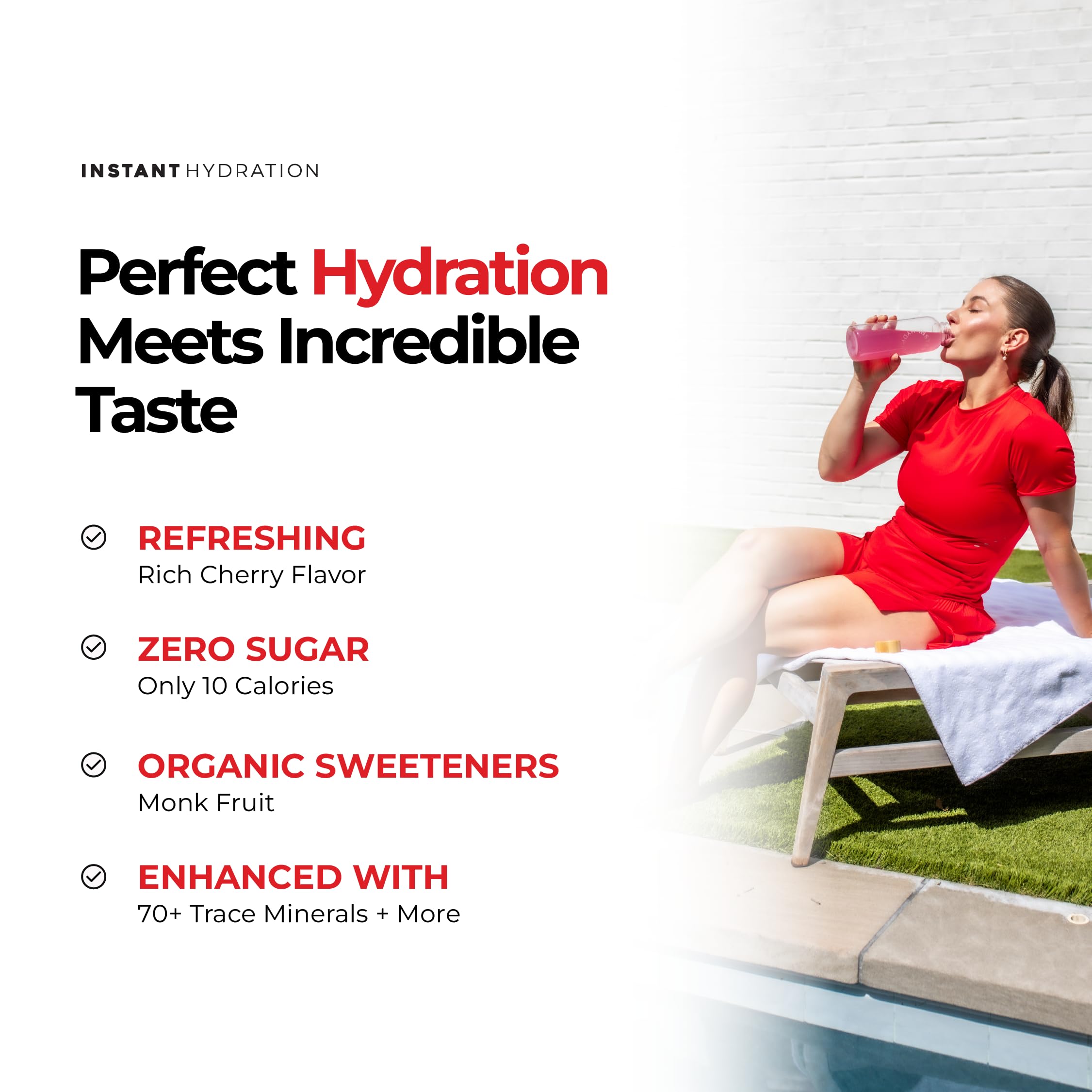 Instant Hydration polvo en primer plano mostrando textura y mezcla mineral