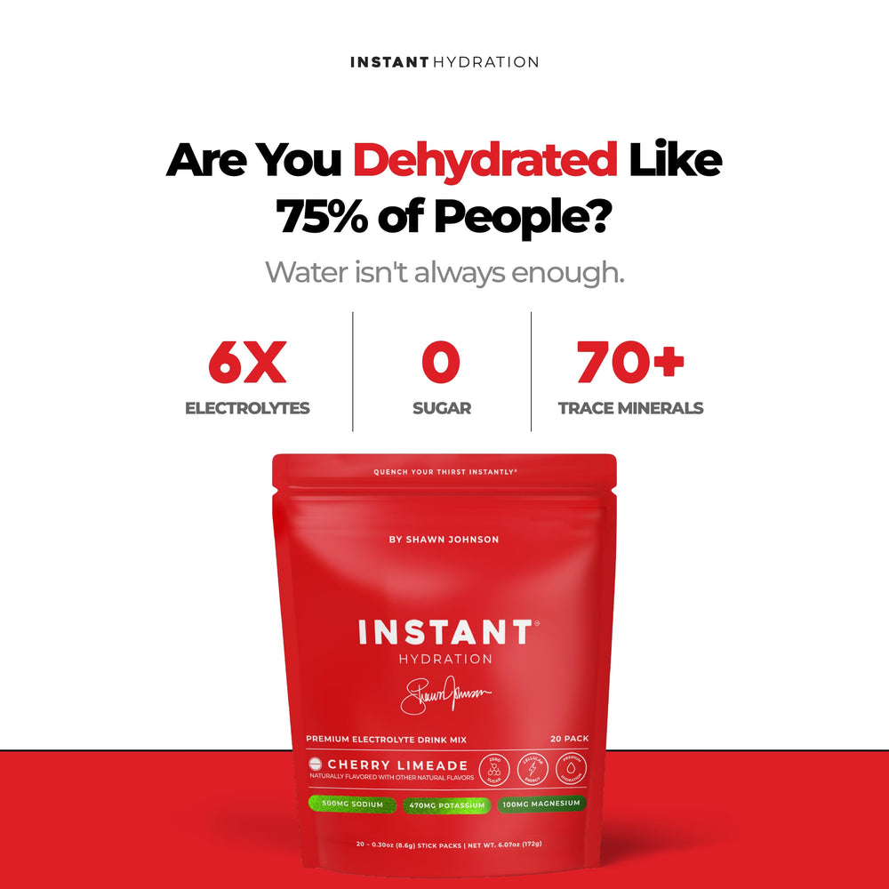 Instant Hydration sobre individual listo para llevar y mezclar fácilmente