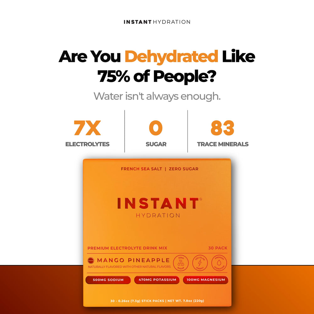 Instant Hydration sobres individuales listos para llevar con conveniencia portable