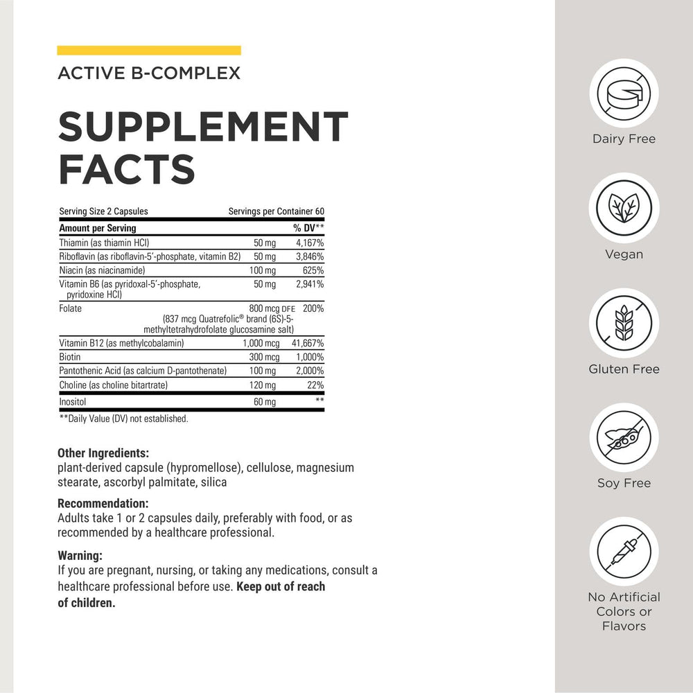 Integrative Therapeutics etiqueta con lista de ingredientes y transparencia