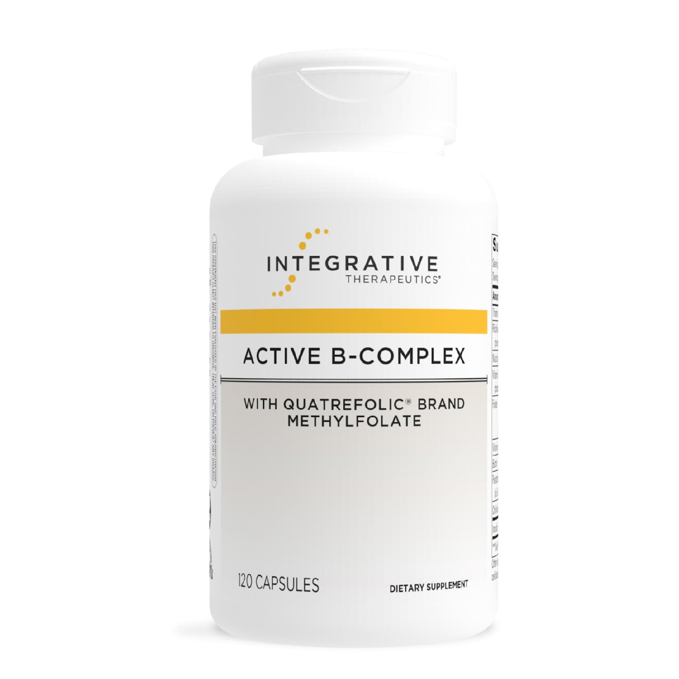 Integrative Therapeutics frasco frontal mostrando etiqueta y beneficio energético