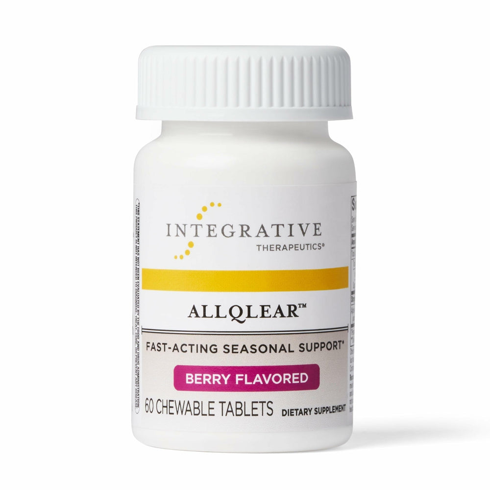 Integrative Therapeutics frasco frontal mostrando etiqueta y beneficio de apoyo estacional