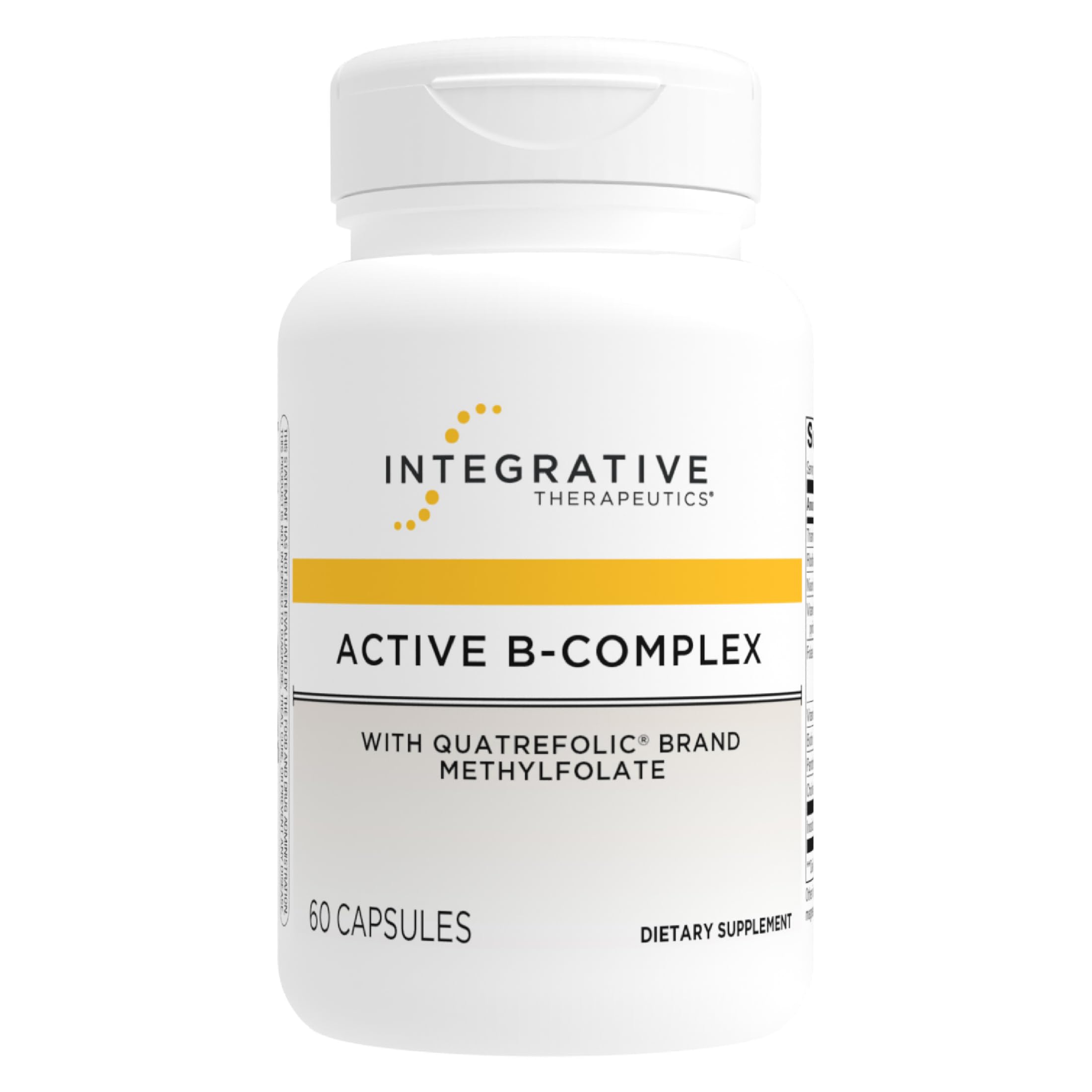 Integrative Therapeutics botella frontal mostrando suplemento y apoyo energético