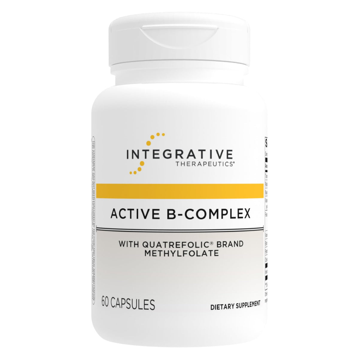Integrative Therapeutics botella frontal mostrando suplemento y apoyo energético