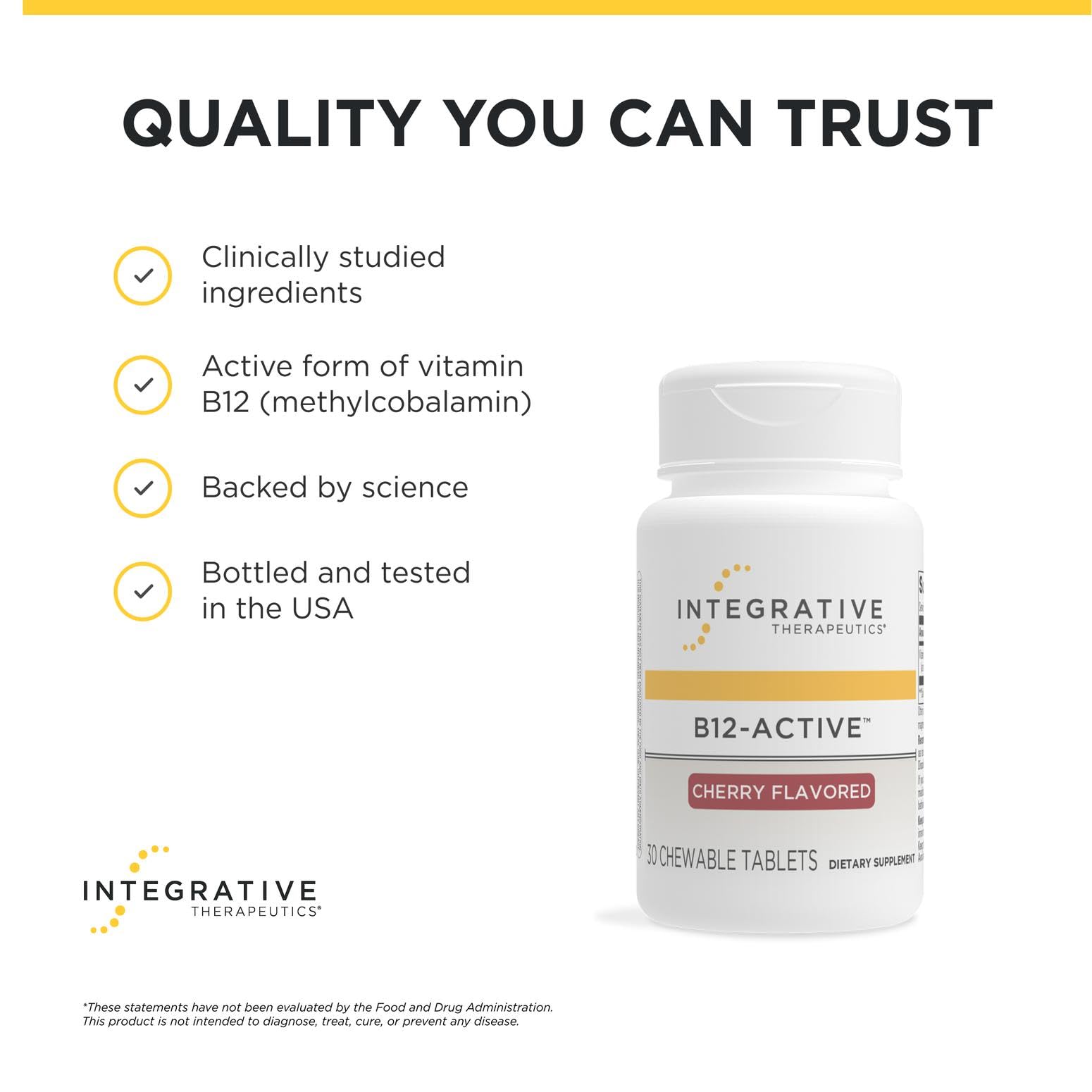 Integrative Therapeutics tableta en mano demostrando comodidad y portabilidad
