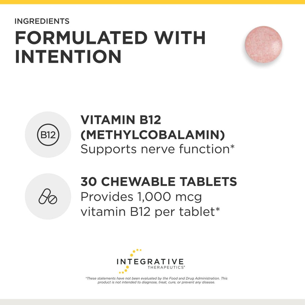 Integrative Therapeutics etiqueta nutricional visible con ingredientes y dosis