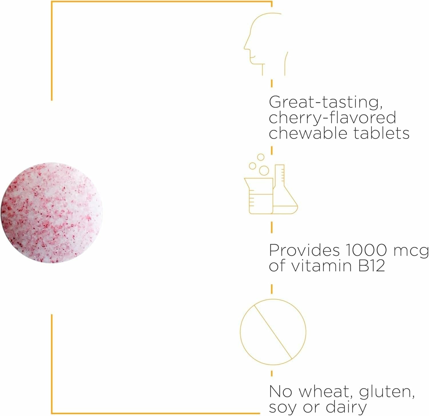 Integrative Therapeutics textura de la tableta enfatizando sabor y disolución rápida