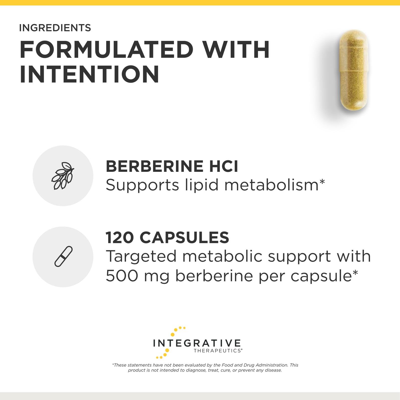 Integrative Therapeutics etiqueta nutricional legible mostrando ingredientes clave