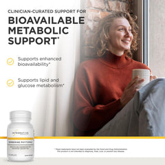 Integrative Therapeutics cápsula en mano mostrando facilidad de uso