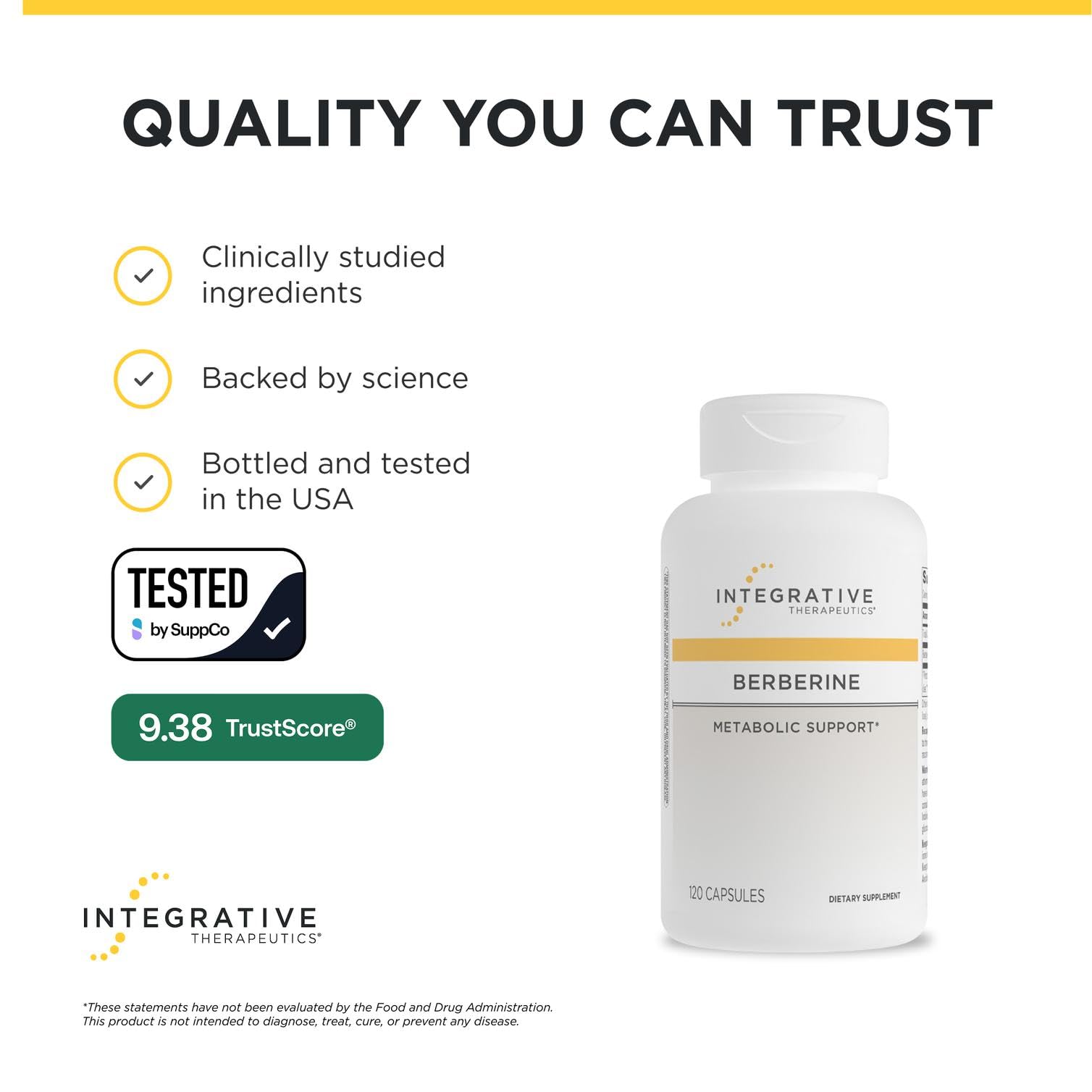 Integrative Therapeutics cápsulas junto a plato con comida para mejor absorción
