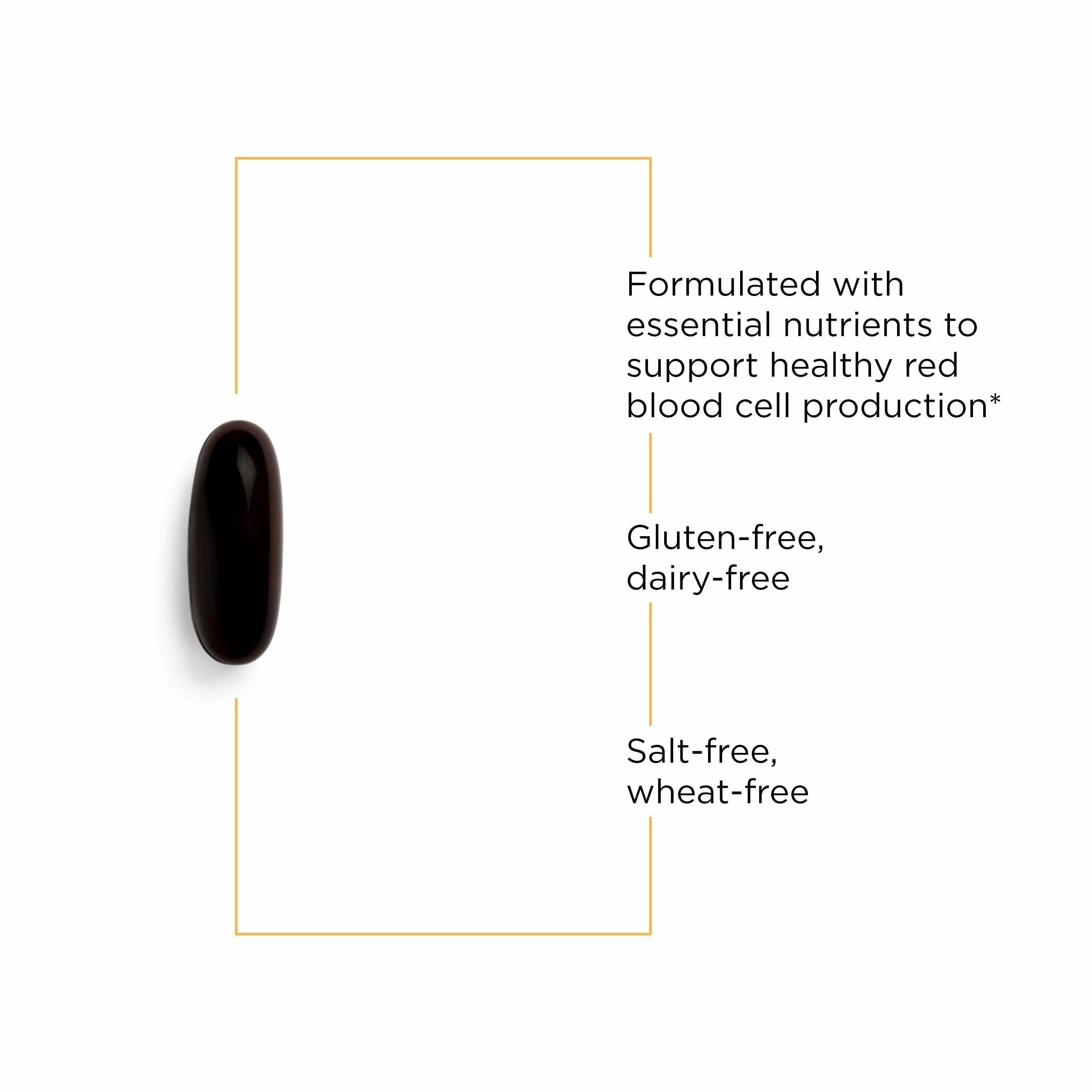 Integrative Therapeutics detalle de la etiqueta con lista de ingredientes y vitaminas