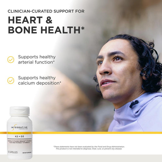 Integrative Therapeutics cápsula en mano para visualización de tamaño práctico
