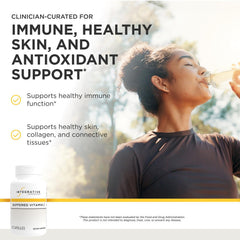 Integrative Therapeutics cápsula detalle de textura que facilita la ingestión