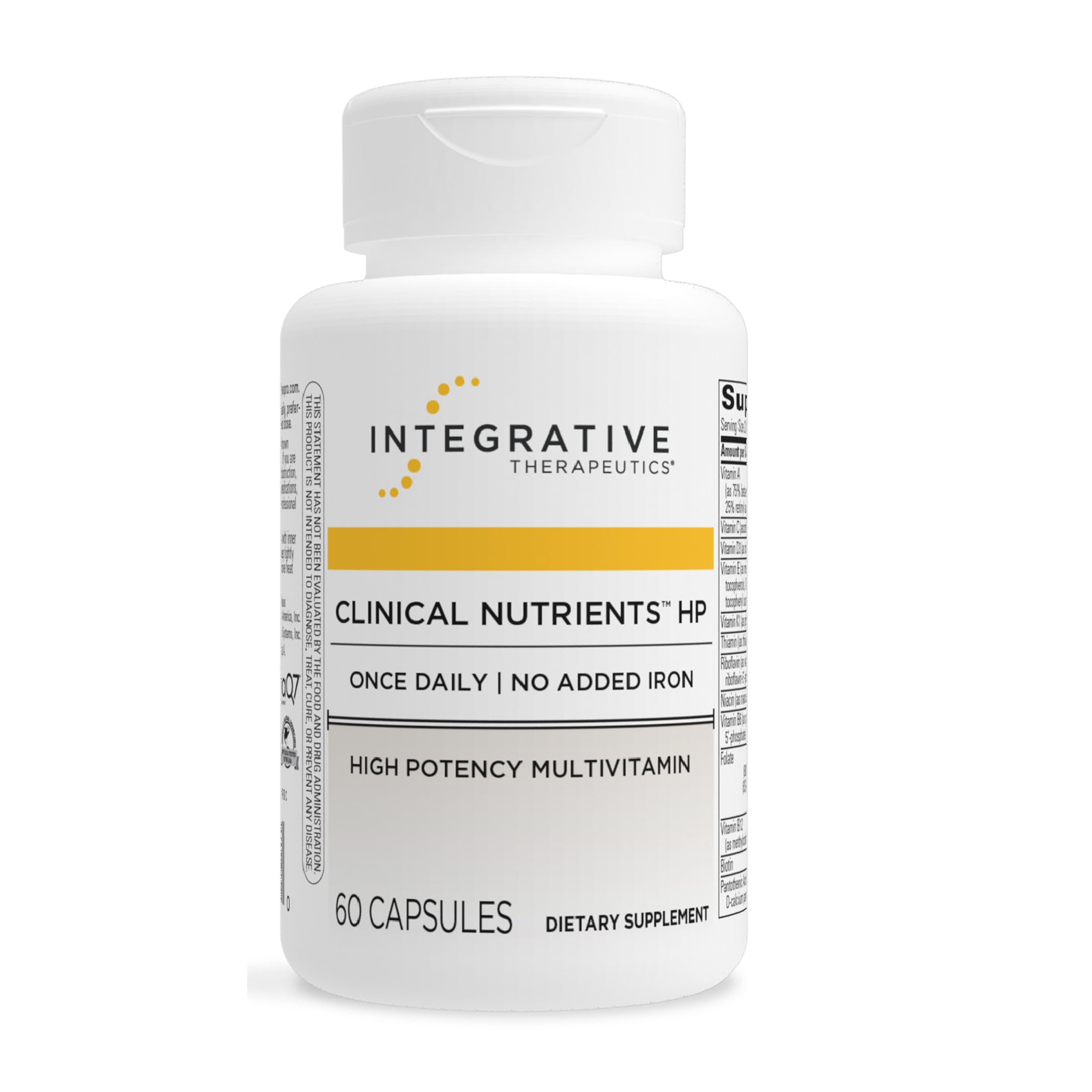 Integrative Therapeutics frasco frontal mostrando diseño y cantidad, claridad de información