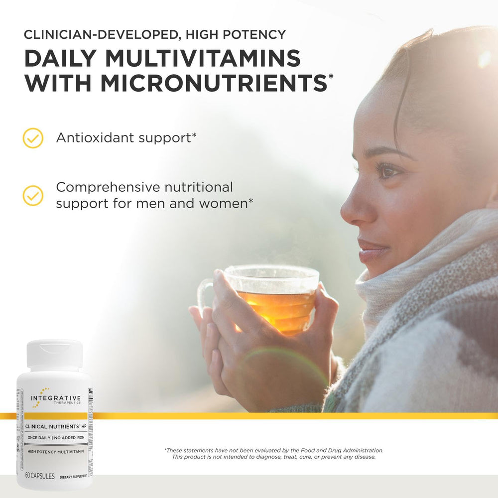 Integrative Therapeutics vista lateral del envase, fácil identificación del producto